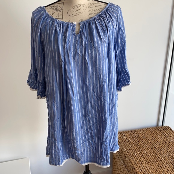 NWOT - Blue stripped Tunic - Picture 1 of 7